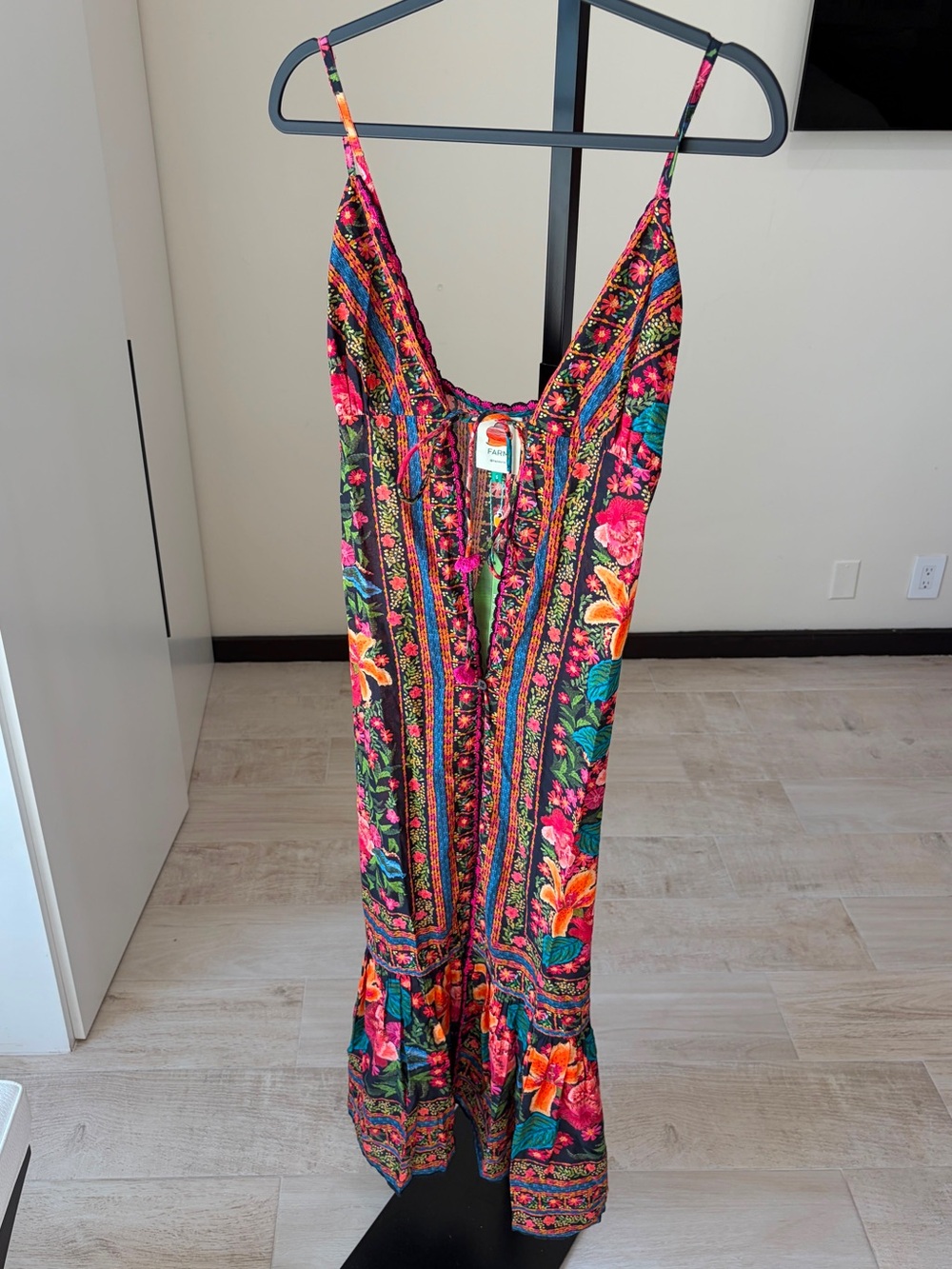 Farm Rio Stitched Garden Long Cover Up - Picture 4 of 8